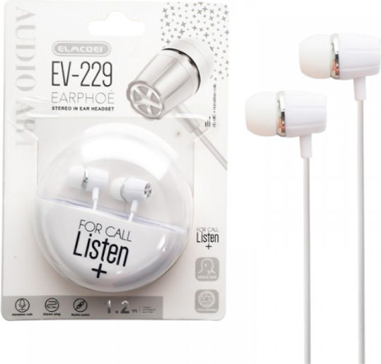 EV229 Безжични Стерео с жак 3.5mm Бял