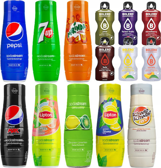8x Mirinda Syrup 7up Pepsi Max Schwip Sodastream