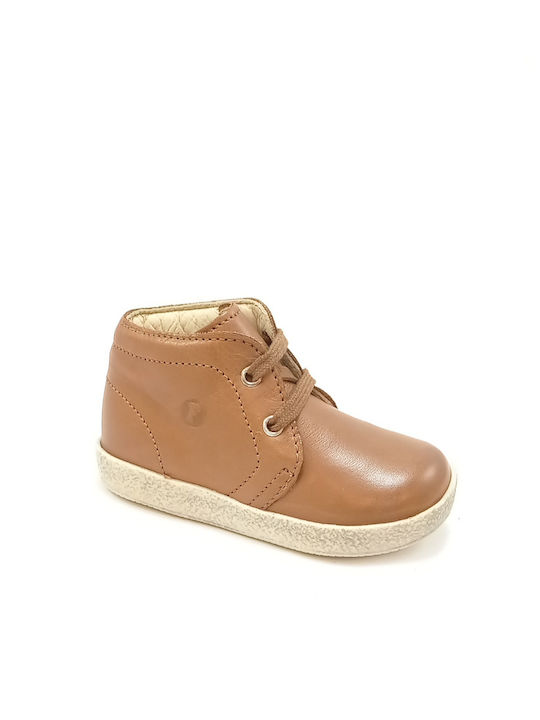 Anatomical Leather Kids Boots Brown