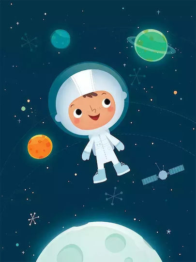 Kids Framed Wall Painting Astronaut 21x30cm