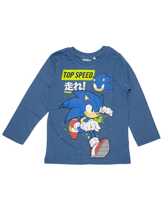 Sega Children's Blouse Long Sleeve Blue