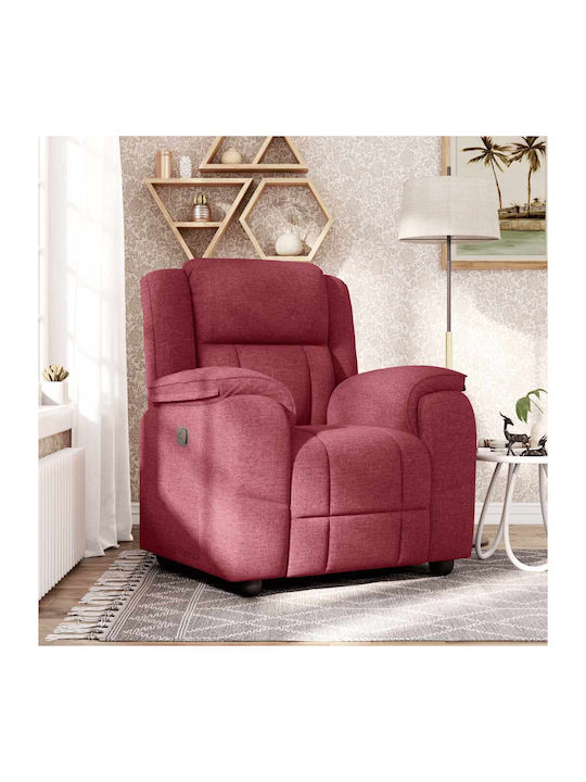 Relaxsessel mit Fußhocker Bordeaux 96x99x102cm
