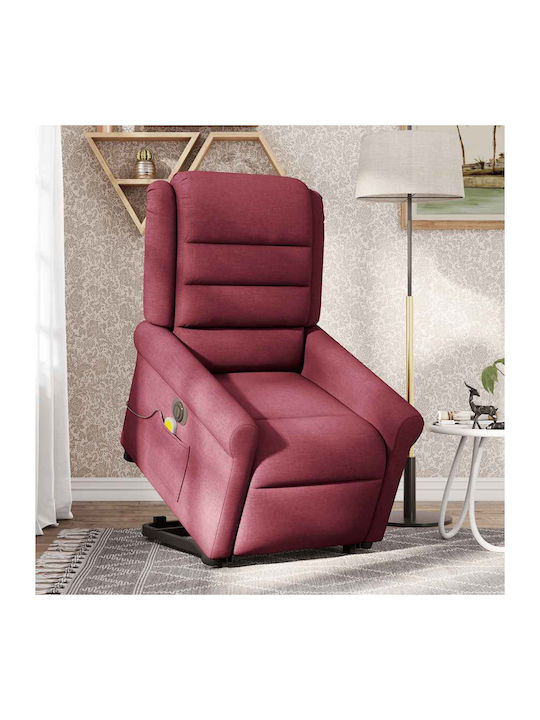 Relax Armchair Massage with Footstool Bordeaux ...