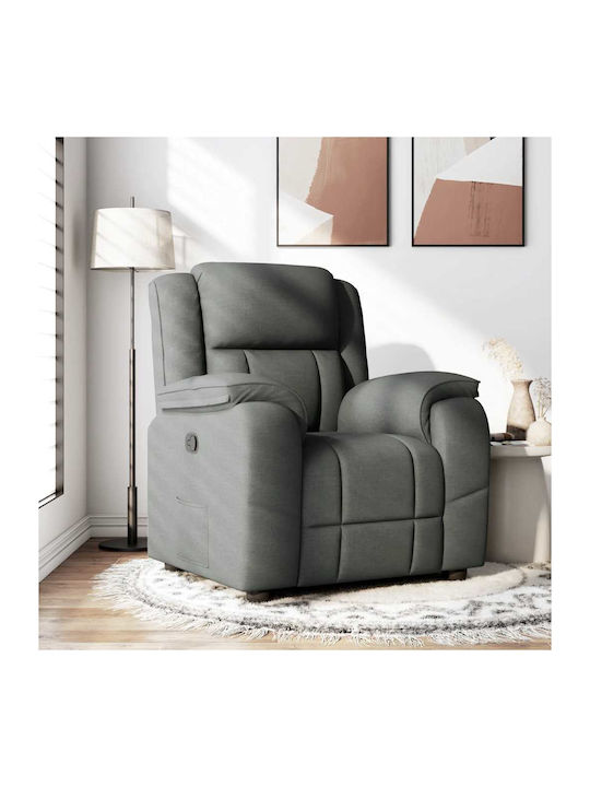 Relaxsessel mit Fußhocker Dark Grey 96x99x102cm