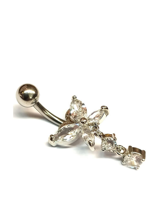 Amalfi Accessories Navel Piercing in Silver Steel