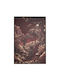 Iliadis Burgundy Jungle Frame on Canvas 83x123cm