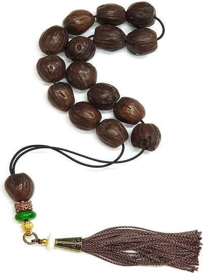 Roloi Komboloi Nutmeg Worry Beads Brown 32cm