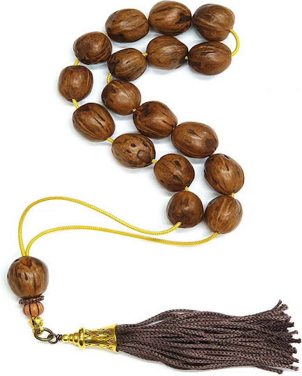 Roloi Komboloi Nutmeg Worry Beads Brown 35cm