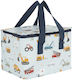 A Little Lovely Company Kids Insulated Lunch Bag 5.5 Litre Light Blue 16x16x23cm