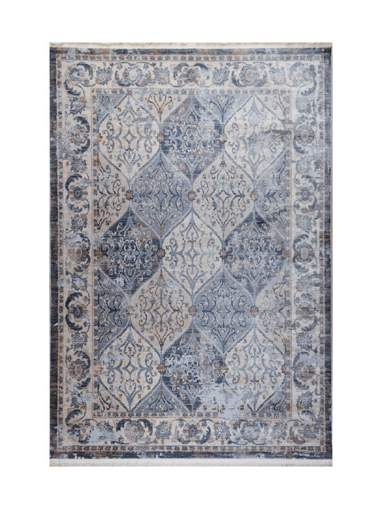 Klonaras Oska 1372/ Килим Кръгла с крошки сиво-...