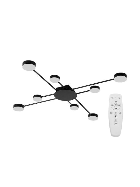 Moderne Deckenleuchte LED 8 Arme App523-8c Schwarz