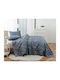Liolios Home Sergeto Σετ Σεντόνια Υπέρδιπλα 245x270εκ. Μπλε (4τμχ)