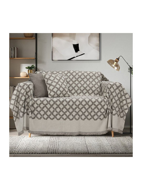 Lino Home Milto Three-Seater Sofa Throw Chenill...