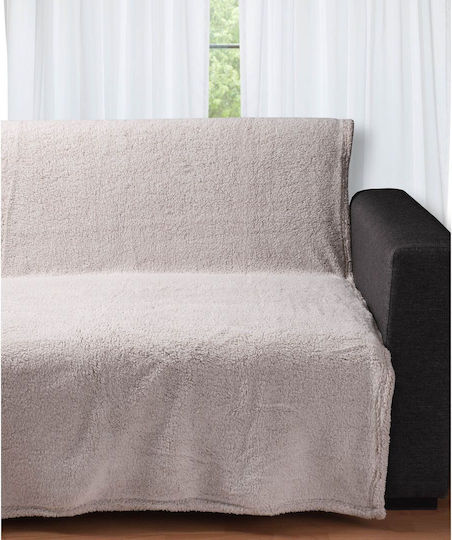 Silk Fashion 032b Ριχτάρι Πολυθρόνας Fleece 150x200εκ. Beige