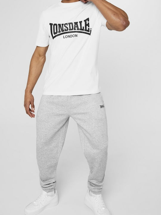 Lonsdale Παντελόνι Φόρμας με Λάστιχο Γκρι