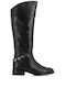 Leder Damenstiefel Schwarz