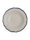 Laura Ashley Teller Suppe Keramik Weiß mit Durchmesser 22.5cm