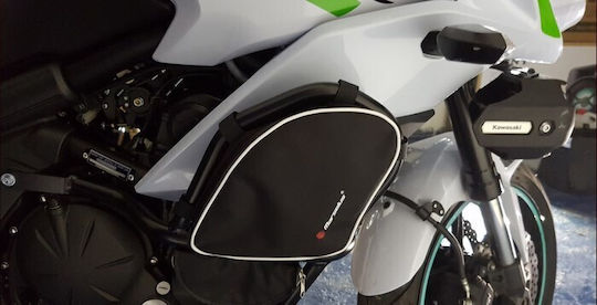 Moto Discovery Motorrad-Weichgepäck Wasserdichte Tasche Für Schienen Schutz Schwarz