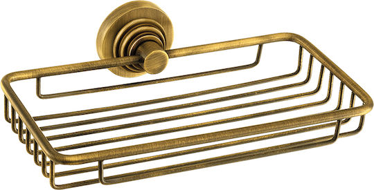 Sanco Vintage De perete Suport pentru burete Metal Auriu
