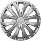 Mammooth Car Hubcap Set 16" 4pcs Silver