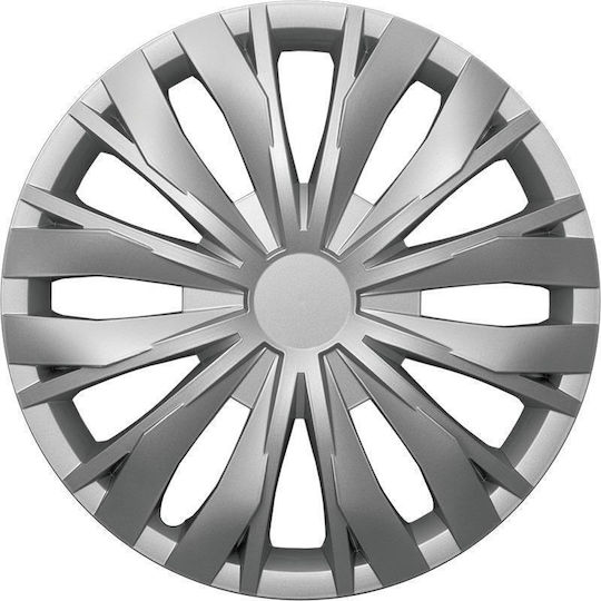 Mammooth Car Hubcap Set 16" 4pcs Silver