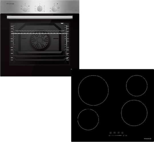 Philco Cuptor Deasupra Blatului 80lt cu Plite Ceramice L60cm.
