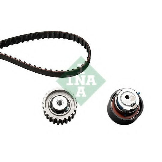 Distribution Set Belt + Pulley Iveco Daily III-V Fiat Ducato Peugeot Boxer 2.3D 3.0CNG 3.0D 12.01 INA