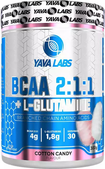 Yava Labs Bcaa 2:1:1 + L-glutamine 300gr 500ml Cotton Candy