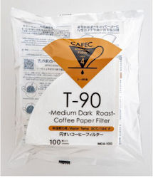 Cafec 100 Φίλτρα Καφέ Χάρτινα
