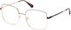 Max & Co Femei Metalic Rame Ochelari Negru