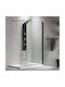 Devon Shower Screen for Shower with Sliding Door 47-49x200cm Clean Glass Black Matt