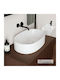 Scarabeo Countertop Sink Porcelain 50x40x15cm White