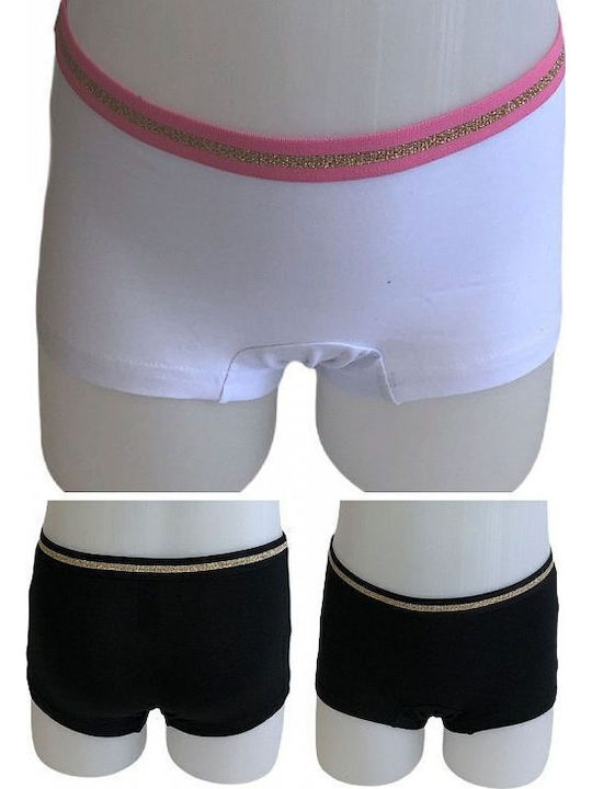 IDER Set of Kids' Boxers White-Black 2pcs