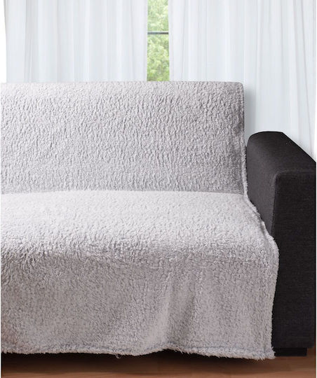 Silk Fashion 033 Ριχτάρι Πολυθρόνας Fleece 150x200εκ. Silver