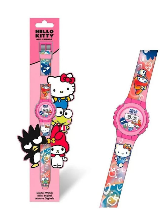Kids Licensing Kinder-Digitaluhr mit Kautschuk/Plastikarmband Rosa