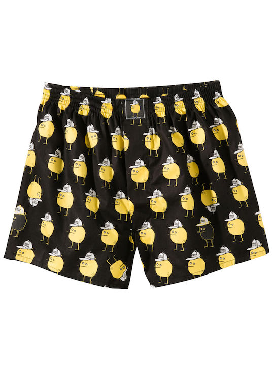 Lousy Livin Herren-Boxershorts 1Packung Zitrone, Black Lousy Livin Herren-Boxershorts 1Packung Zitrone, Black