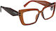 Oramont Women's Reading Glasses +1.75 in Brown ...