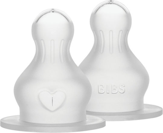 Bibs Θηλές από Σιλικόνη Αργής Ροής για 0+ μηνών 2τμχ