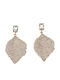 Sequoia Women's Hypoallergenic Enamel Leaf Shape Earring Er-0010-1 Silver