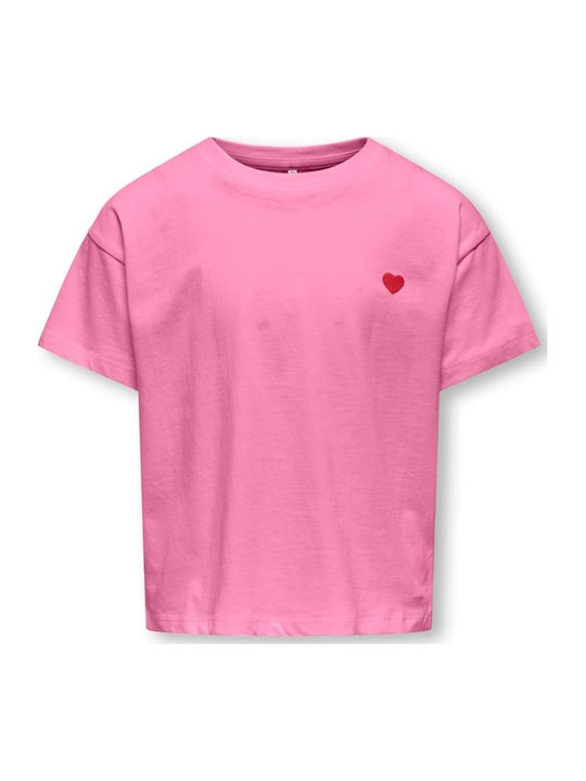 Kinderoberteile Crop Top Kurzärmelig Rosa