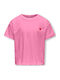 Kinderoberteile Crop Top Kurzärmelig Rosa
