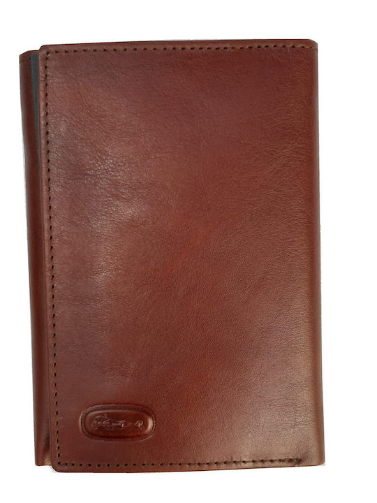 Leather Men's Wallet Classic with RFID Brown