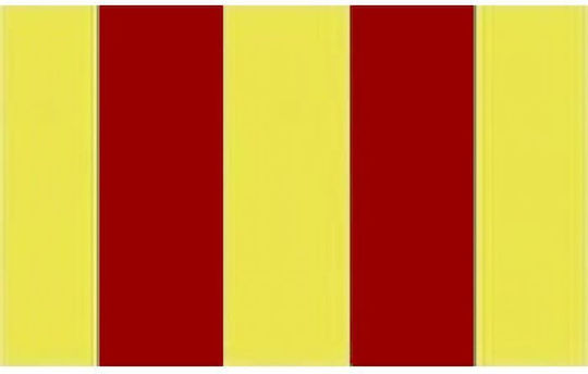 Ursus Striped Yellow Red Design Cardboard 50x70cm