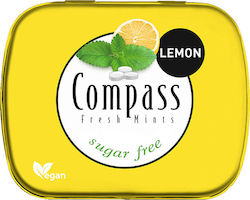 Lemon Flavor Candies Sugarfree Fresh Mints Compass 14g