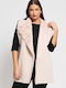 Women's Vest with Buttons Blue