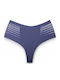 Hochtailliert Damen Brasilien Nahtlos Blue