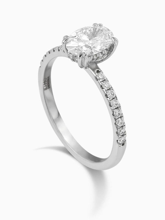 Diamond Jools Μονόπετρο από Λευκόχρυσο 18Κ Diamond Jools Μονόπετρο από Λευκόχρυσο 18Κ