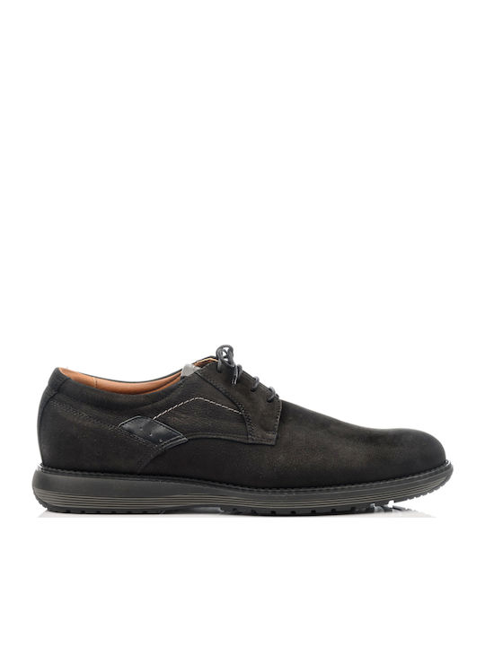 Damiani Men's Leather Casual Shoes Black