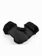 Unisex Leather Gloves with Fur Black