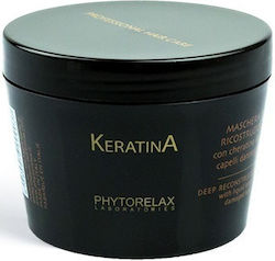 Phytorelax Дълбоко Възстановяваща Маска за Коса Кератин Професионална Маска за Коса Кератин 200ml